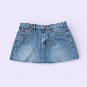Denim Mini Skirt